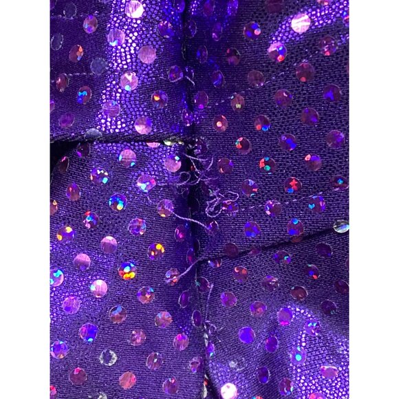 Mermaid Merman Purple Sparkle 3 Piece Adult L XL Costume Drama Dept As Is - Picture 12 of 16